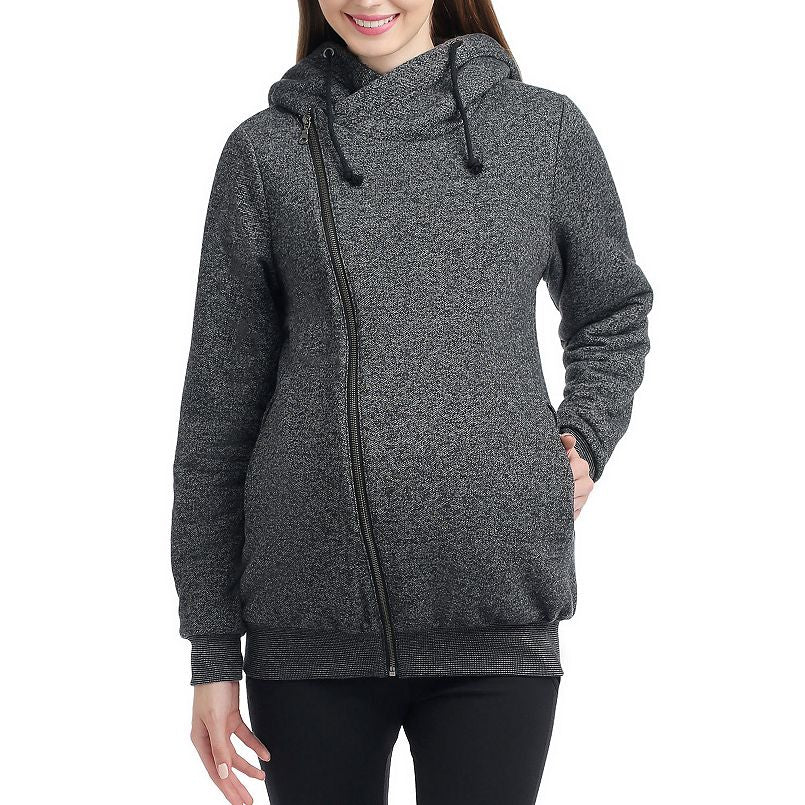 Maternity Hooded Sweatshirt Jacket