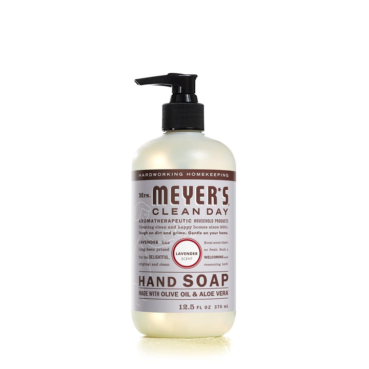 Mrs. Meyer'S Hand Soap, Made with Essential Oils, Biodegradable Formula, Lavender, 12.5 Fl. Oz