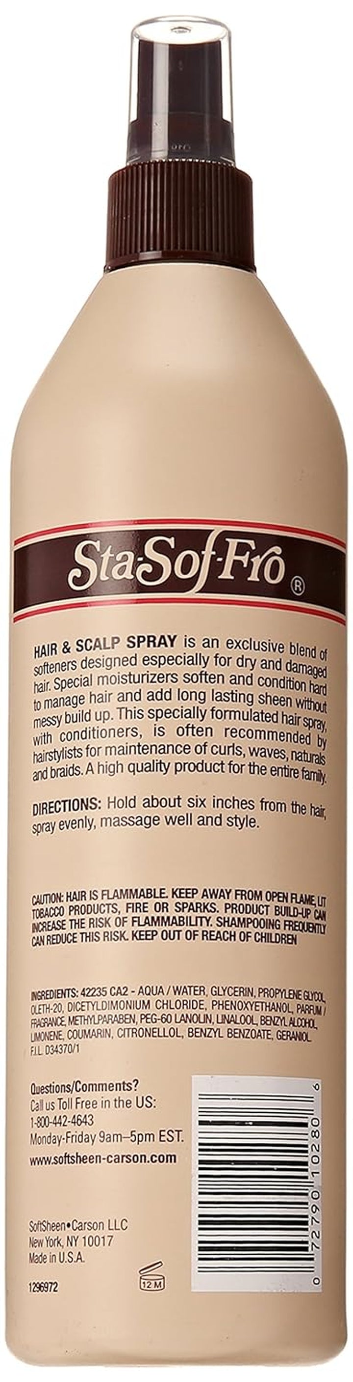 Hair & Scalp Spray Comb Out Conditioner with Lanolin, Extra Dry, 16 Fl Oz