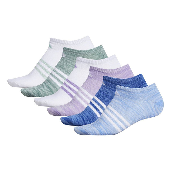 Women's adidas Superlite Badge Of Sport Stripe No-Show Sock 6-Pack