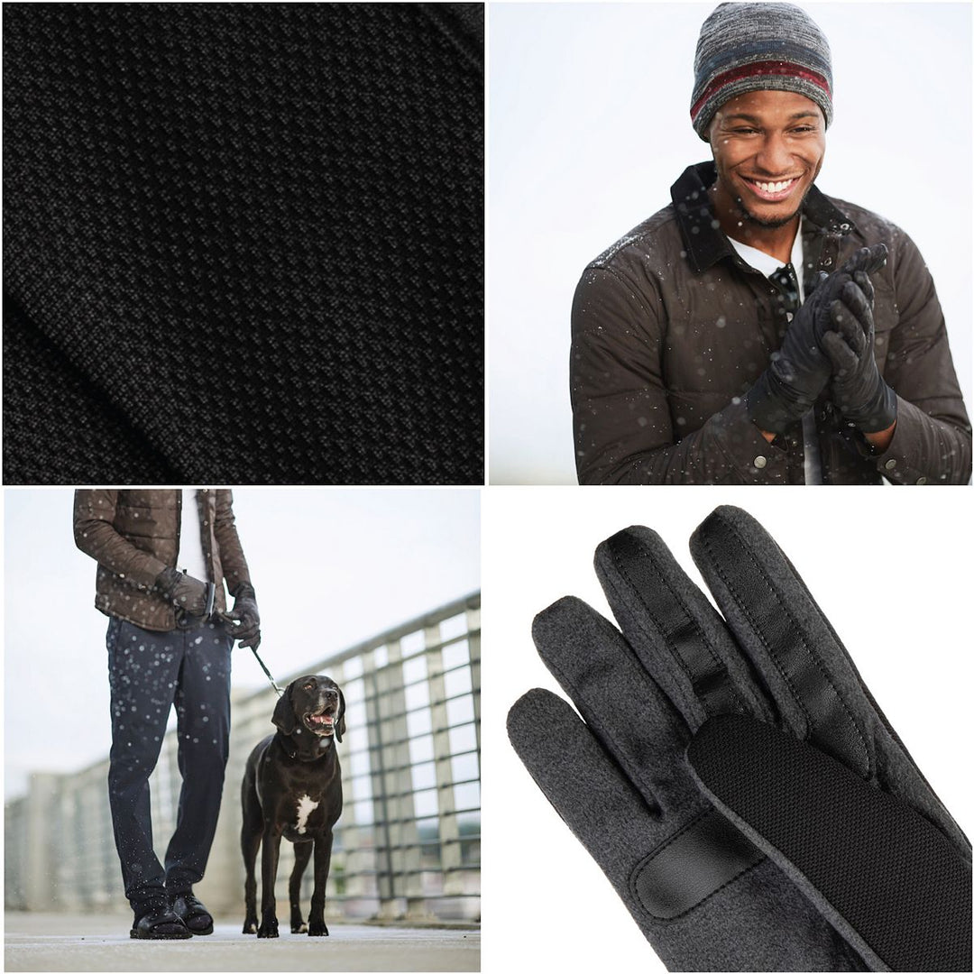 Men's Water Repellent Stretch Tech Fleece Gloves