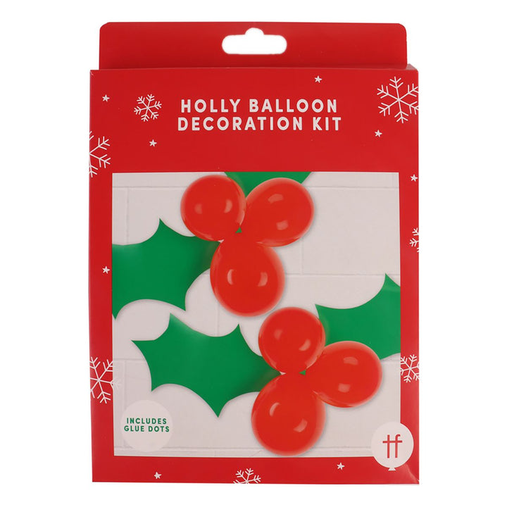 Holly Balloon Decoration Kit