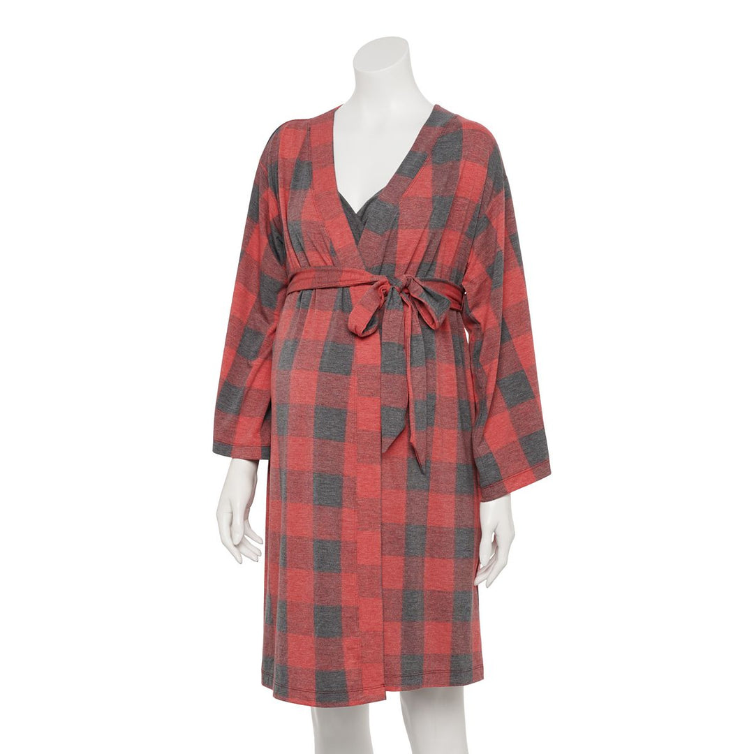 Maternity Nursing Nightgown & Robe Set