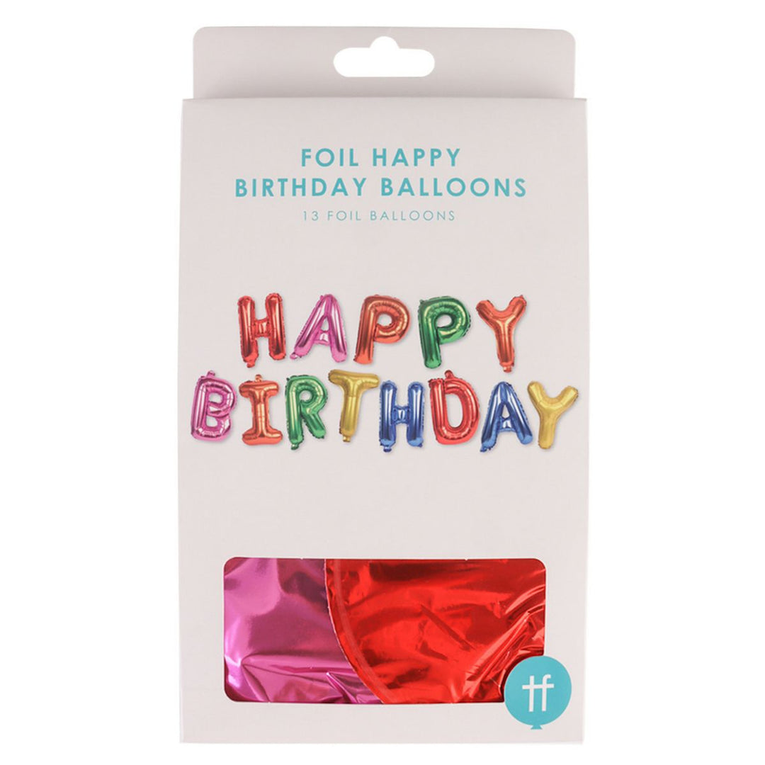 Foil Happy Birthday Balloons