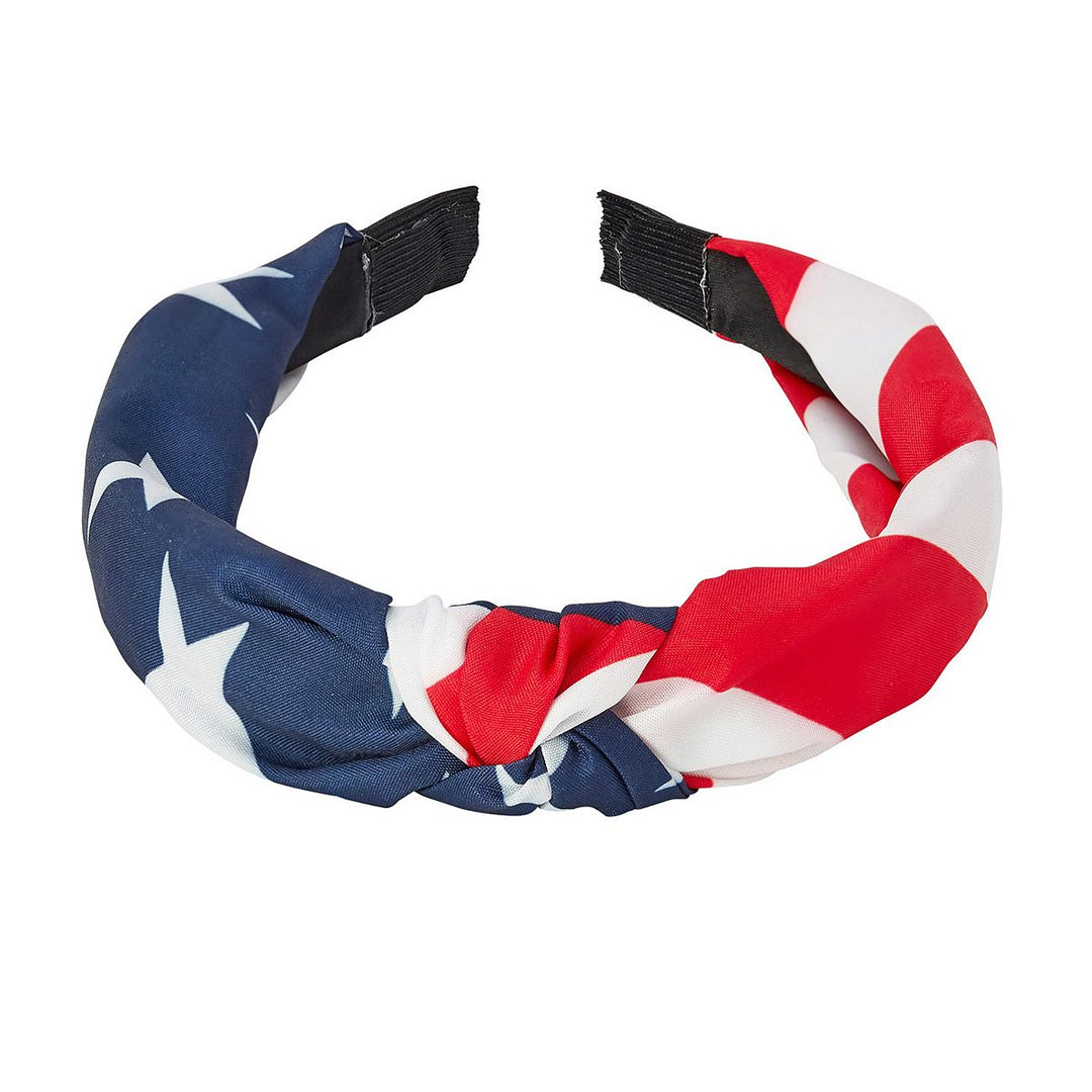 Americana Flag Top Knot Headband