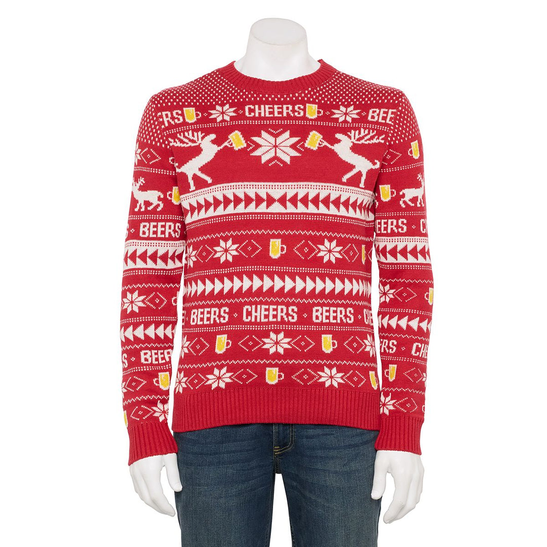 Men's Holiday Sweater with Hat