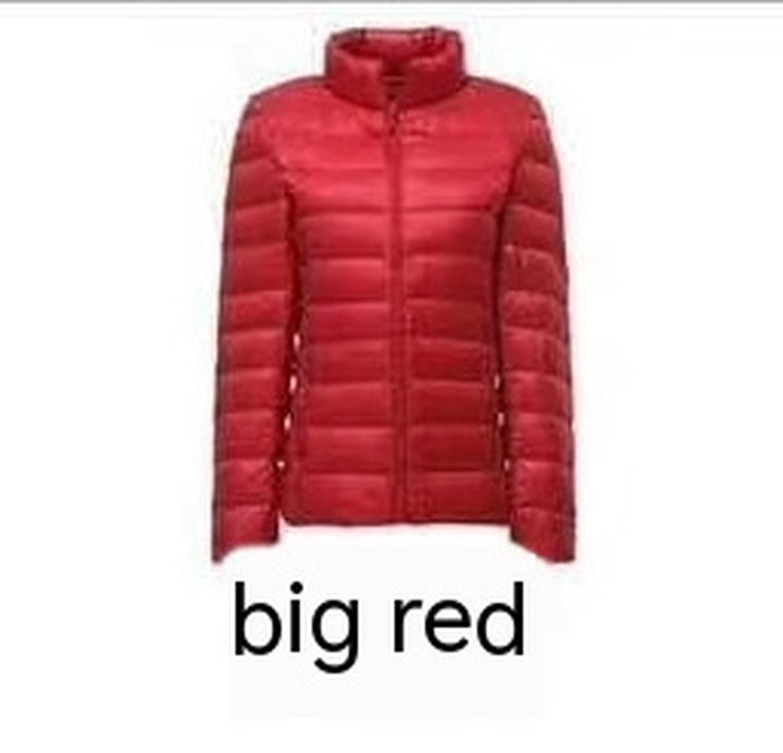 Lightweight down Jacket Women'S Short plus Size Ultrathin Coat