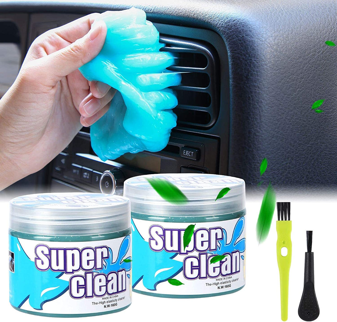 Cleaning Gel Universal Car Dust Cleaning Gel Cleaner for Car Interior Cleaner Keyboard Cleaning Auto Putty Universal Car Dust Remover Slime Gel 2 Pack