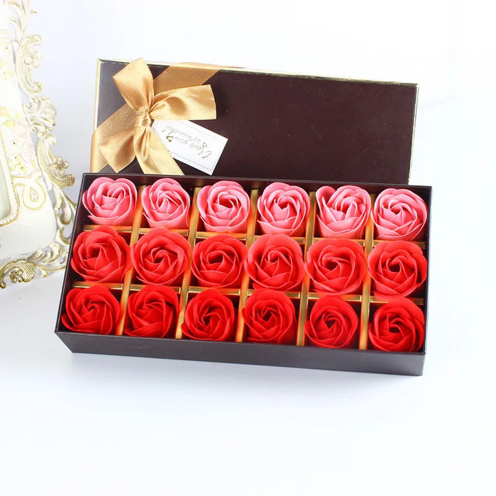 Rose Flower Soap Gift Box