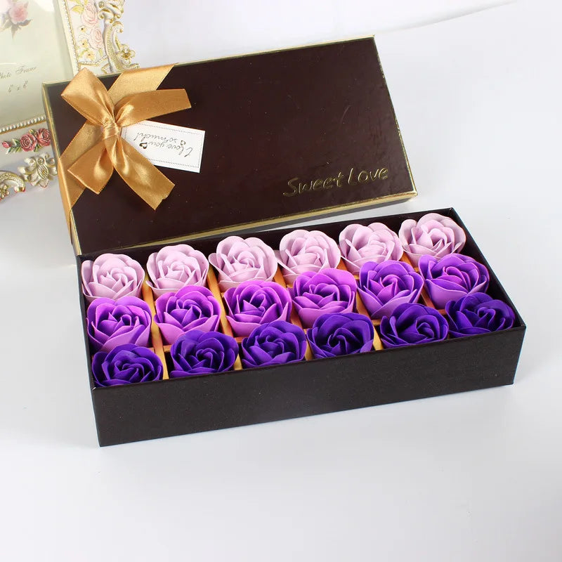 Rose Flower Soap Gift Box