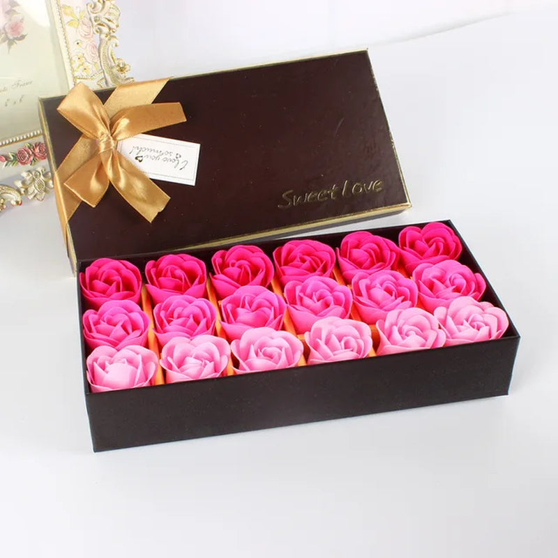 Rose Flower Soap Gift Box