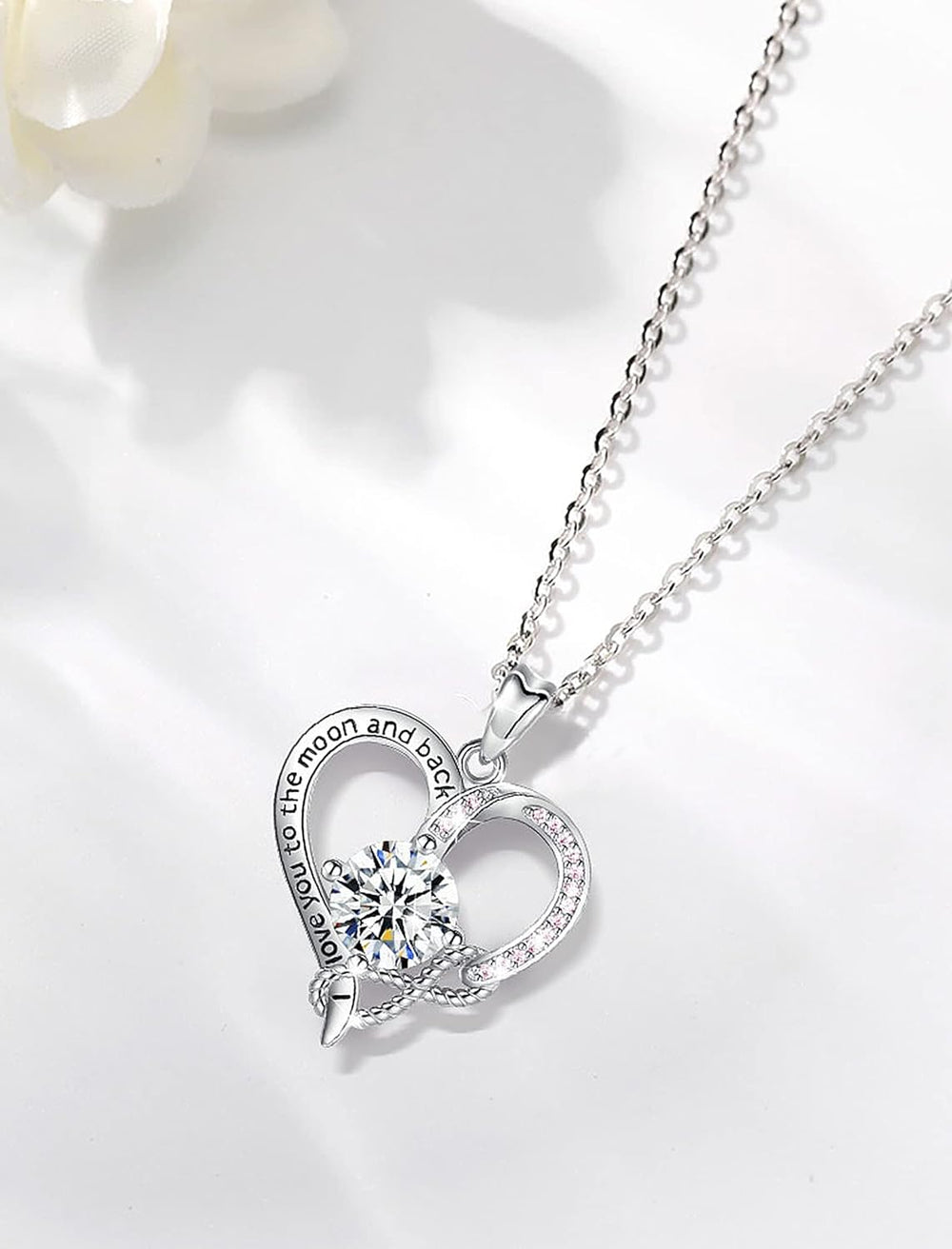  Sterling Silver Infinity Heart Jewelry 