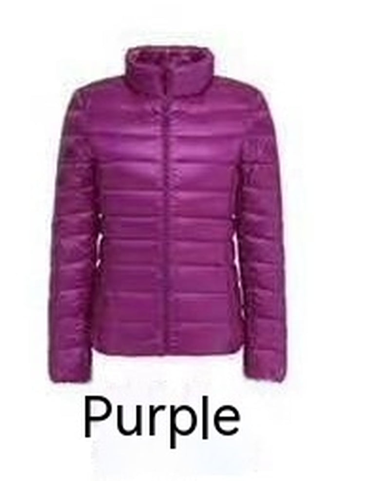 Lightweight down Jacket Women'S Short plus Size Ultrathin Coat