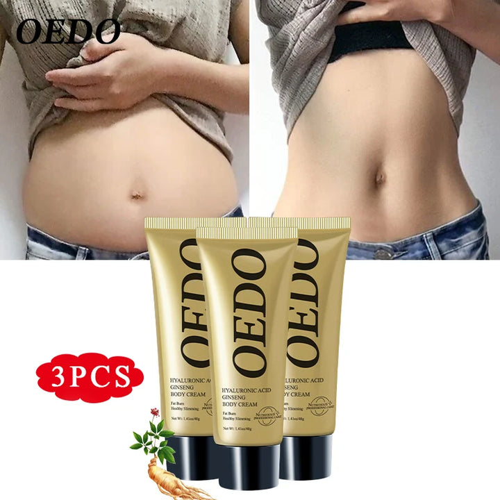 3PCS Hyaluronic Acid Ginseng Slimming  Lose Weight Burning Fat Cream