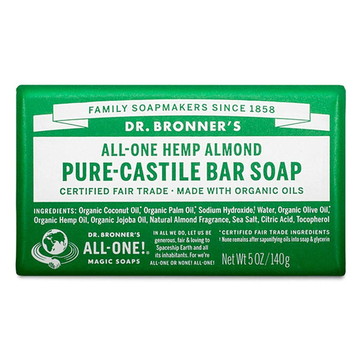 Dr. Bronner’s - Pure-Castile Bar Soap - Organic Oils- Non-GMO