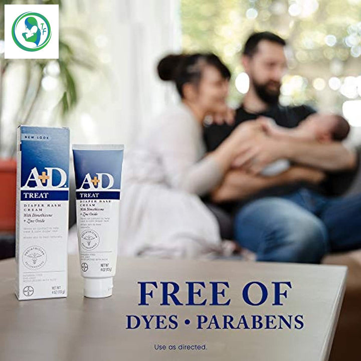 A+D Zinc Oxide Diaper Rash Treatment Cream-4 Ounce Tube