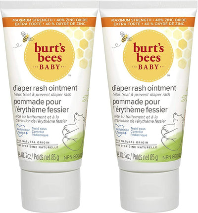 Burt's Bees Baby Powder+ Diaper Rash Cream+ Diaper Rash Ointment