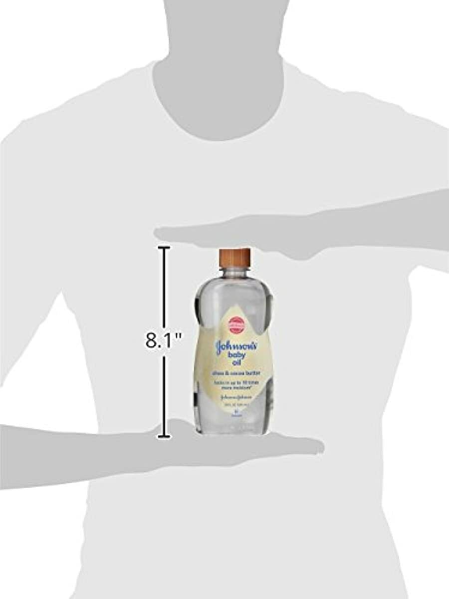 Johnson's Baby Oil, Mineral Oil Enriched with Shea & Cocoa Butter-20 fl. oz