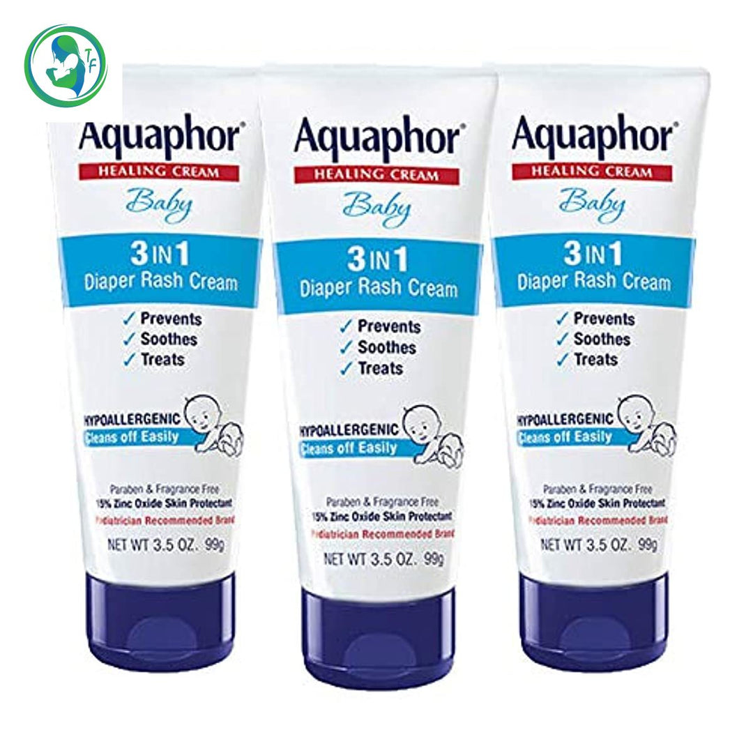 Aquaphor Baby Diaper Rash Cream 3.5 Ounce - (Pack of 3)