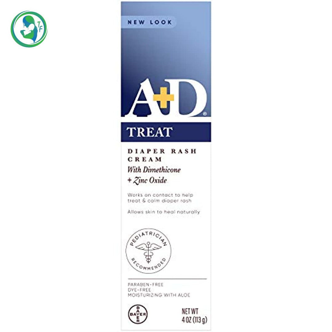 A+D Zinc Oxide Diaper Rash Treatment Cream-4 Ounce Tube