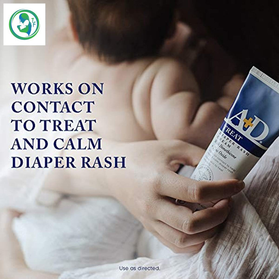 A+D Zinc Oxide Diaper Rash Treatment Cream-4 Ounce Tube