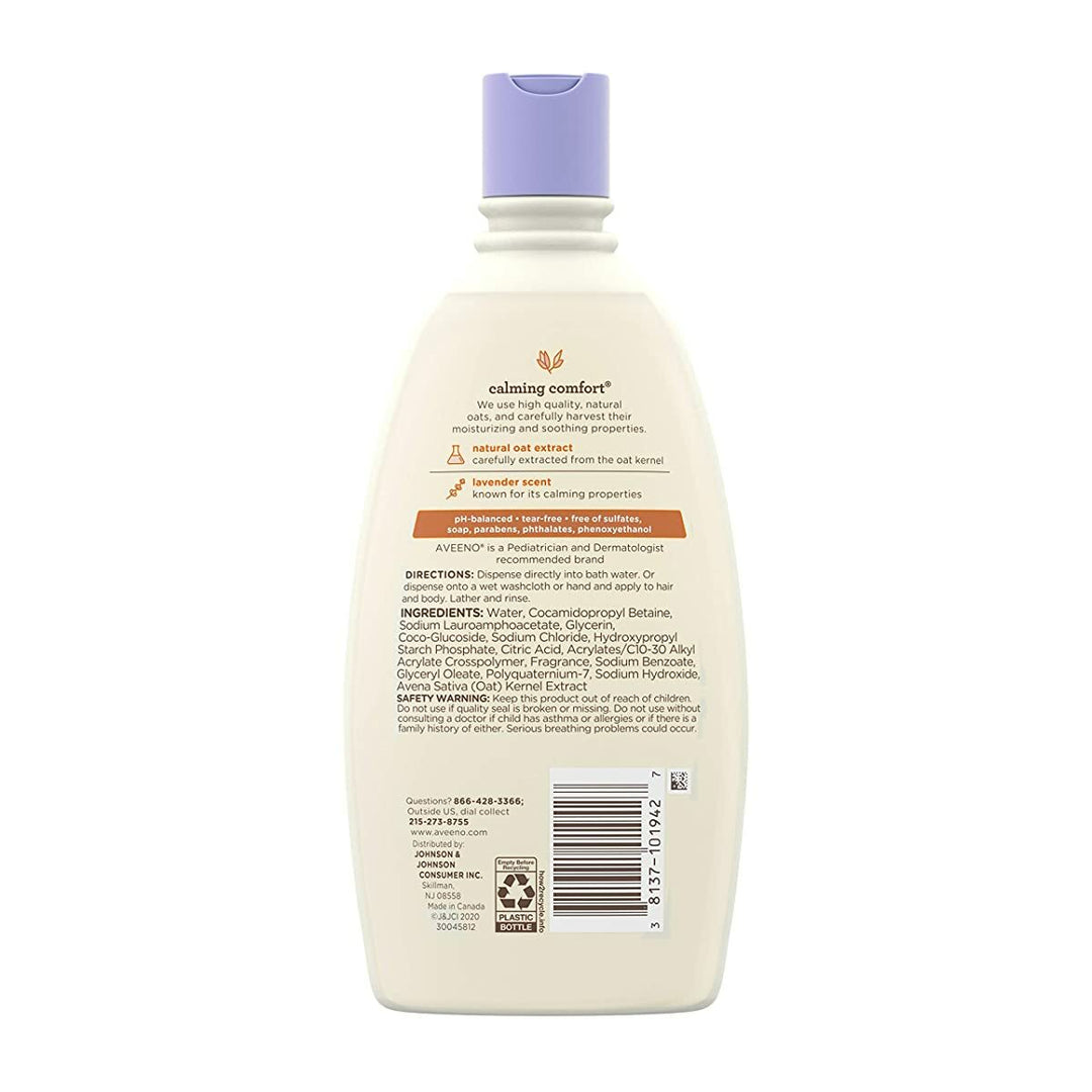 Aveeno Baby Calming Comfort Bath with Relaxing Lavender & Vanilla Scents