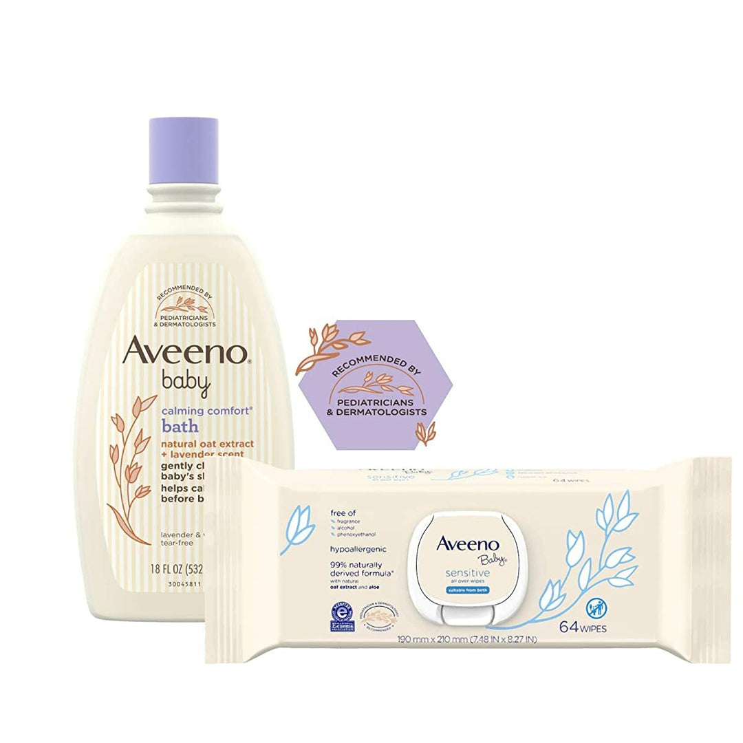 Aveeno Baby Calming Comfort Bath with Relaxing Lavender & Vanilla Scents