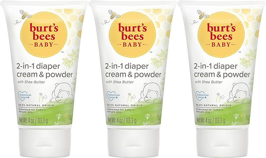 Burt's Bees Baby Powder+ Diaper Rash Cream+ Diaper Rash Ointment