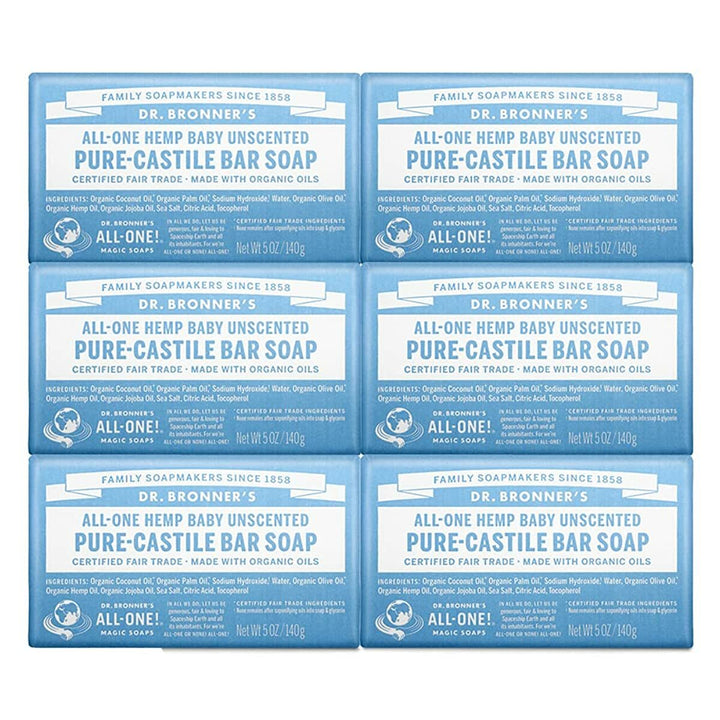 Dr. Bronner’s - Pure-Castile Baby  Bar Soap -Made with Organic Oils