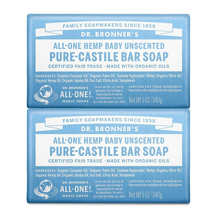 Dr. Bronner’s - Pure-Castile Baby  Bar Soap -Made with Organic Oils