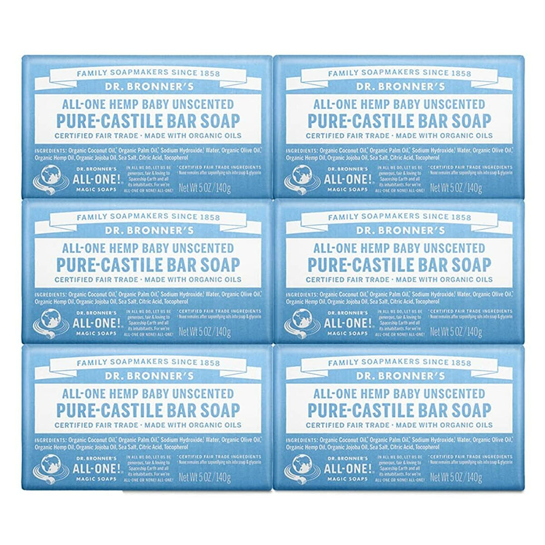 Dr. Bronner’s - Pure-Castile Baby  Bar Soap -Made with Organic Oils