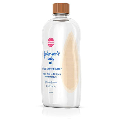 Johnson's Baby Oil, Mineral Oil Enriched with Shea & Cocoa Butter-20 fl. oz