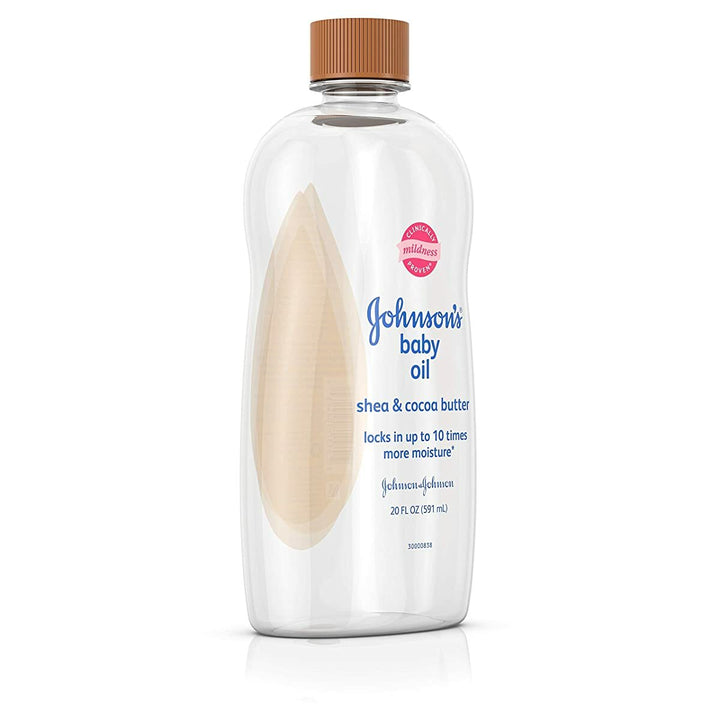 Johnson's Baby Oil, Mineral Oil Enriched with Shea & Cocoa Butter-20 fl. oz