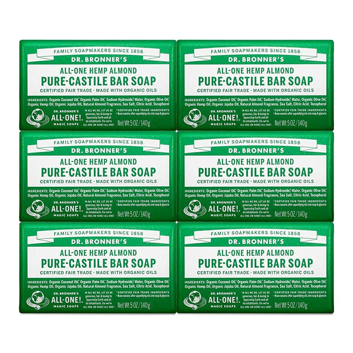 Dr. Bronner’s - Pure-Castile Bar Soap - Organic Oils- Non-GMO