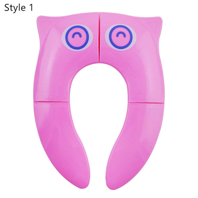 Portable Kids Travel Potty Seat Pad Baby Folding Toilet Training Seat Cover Toddler Urine Assistant Cushion Children Pot Seater