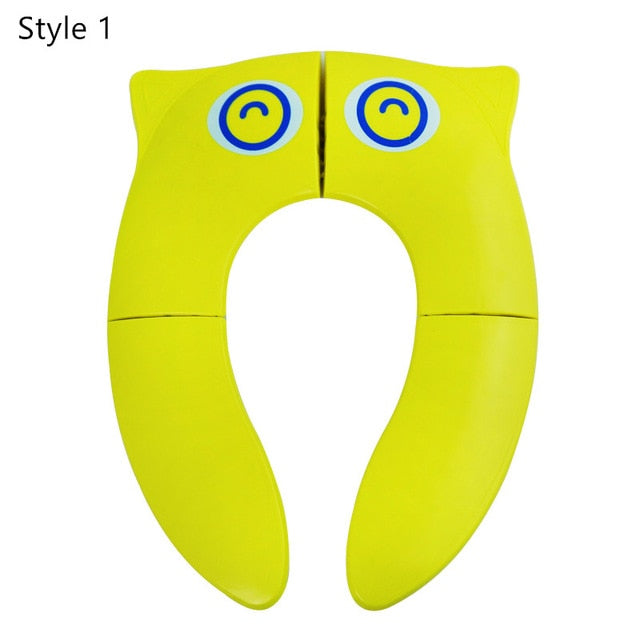 Portable Kids Travel Potty Seat Pad Baby Folding Toilet Training Seat Cover Toddler Urine Assistant Cushion Children Pot Seater