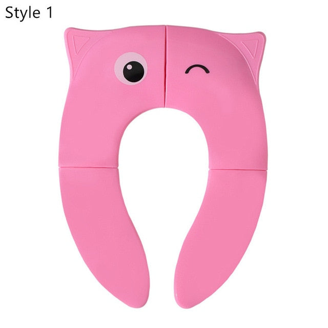 Portable Kids Travel Potty Seat Pad Baby Folding Toilet Training Seat Cover Toddler Urine Assistant Cushion Children Pot Seater