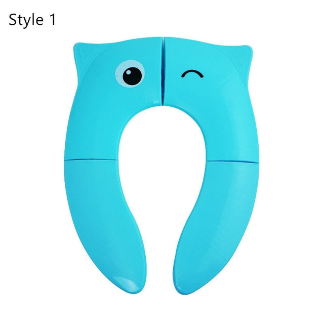 Portable Kids Travel Potty Seat Pad Baby Folding Toilet Training Seat Cover Toddler Urine Assistant Cushion Children Pot Seater