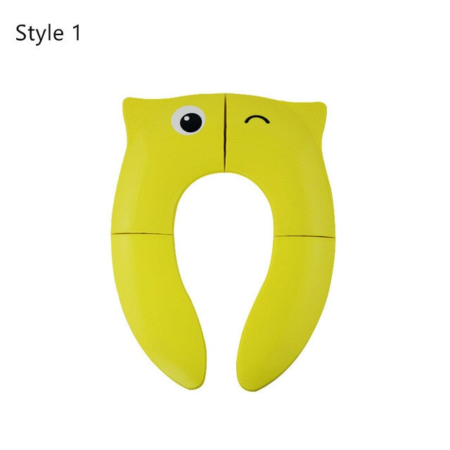 Portable Kids Travel Potty Seat Pad Baby Folding Toilet Training Seat Cover Toddler Urine Assistant Cushion Children Pot Seater