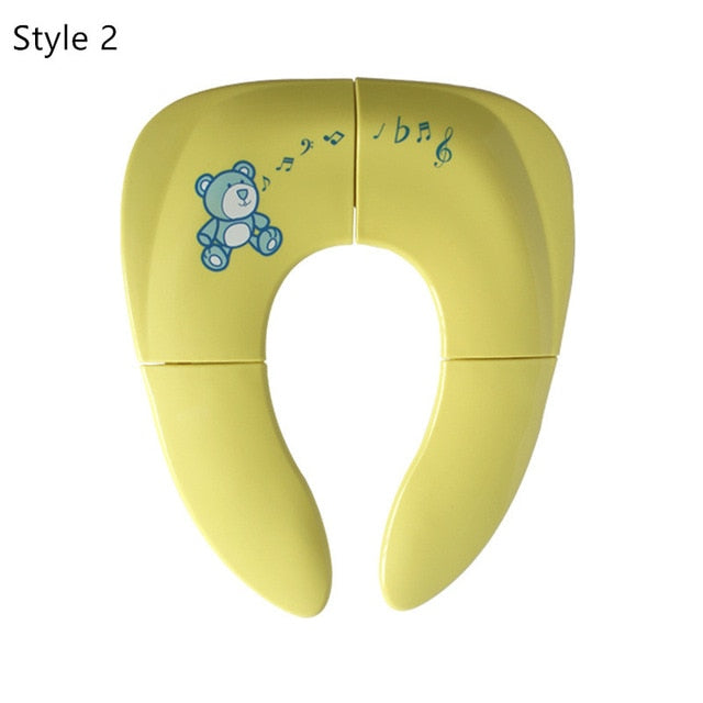 Portable Kids Travel Potty Seat Pad Baby Folding Toilet Training Seat Cover Toddler Urine Assistant Cushion Children Pot Seater