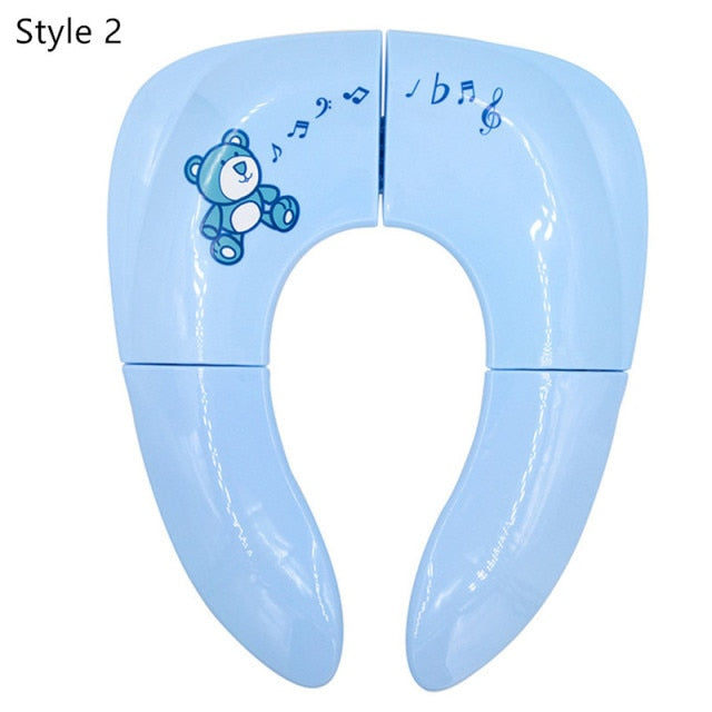 Portable Kids Travel Potty Seat Pad Baby Folding Toilet Training Seat Cover Toddler Urine Assistant Cushion Children Pot Seater