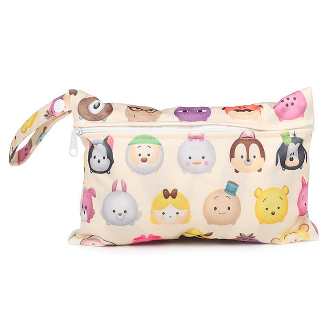 Cartoon Printed Diaper Bags