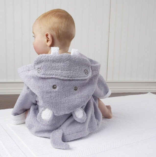 Animal Hooded Baby Bath Robe