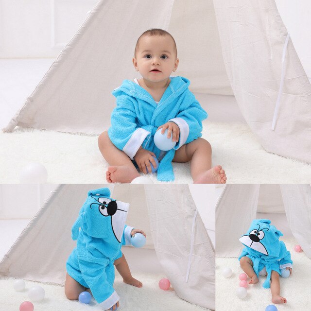 Animal Hooded Baby Bath Robe