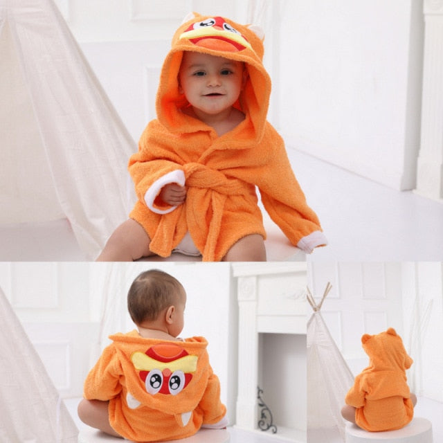 Animal Hooded Baby Bath Robe