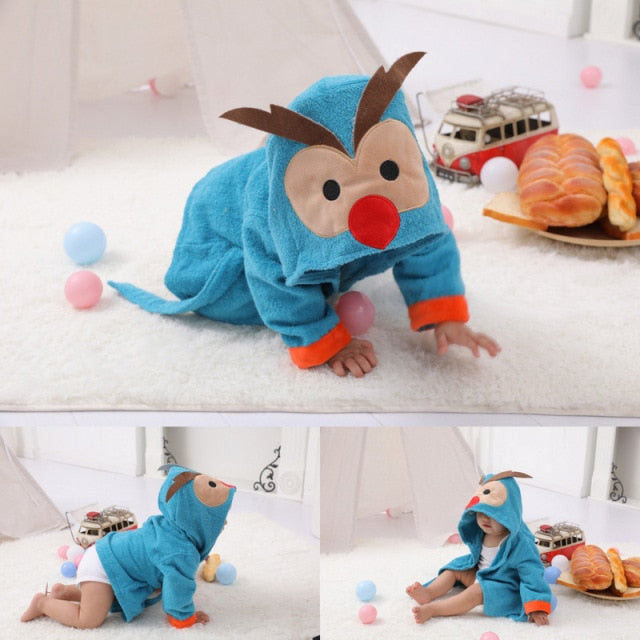 Animal Hooded Baby Bath Robe