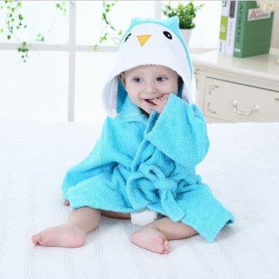 Animal Hooded Baby Bath Robe