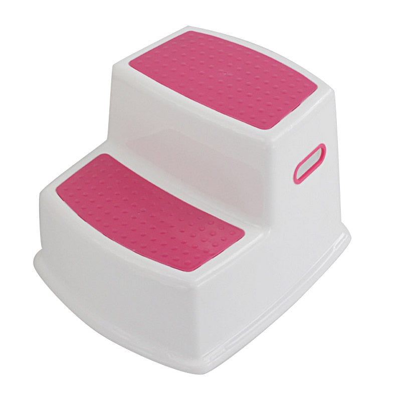 New 2 Step Stool for Kids Toddler Stool for Toilet Potty Training Slip Bathroom Kitchen