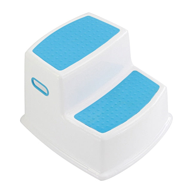 New 2 Step Stool for Kids Toddler Stool for Toilet Potty Training Slip Bathroom Kitchen