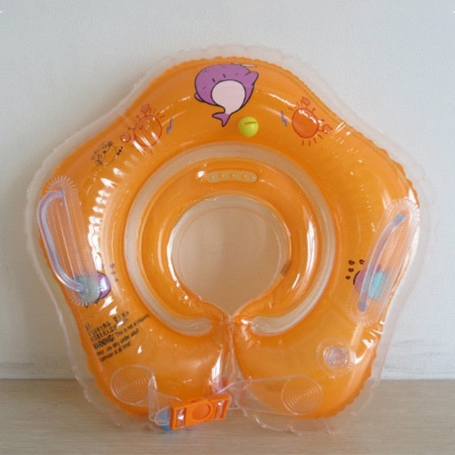 Swimming Baby Accessories Neck Ring Tube Safety Infant Float Circle for Bathing Inflatable Flamingo Inflatable Water